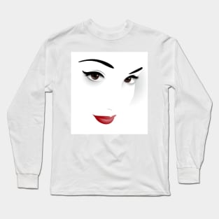 Portrait of the most beautiful girl in the world Long Sleeve T-Shirt